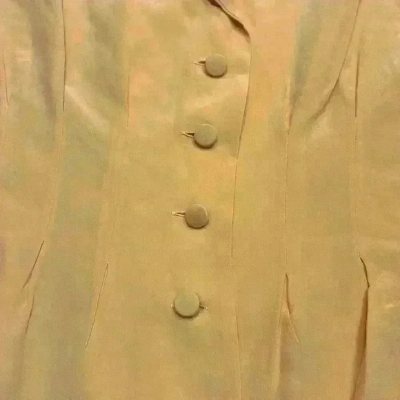 100% Silk Women'sDavid Warren New York Suit Jacket size 10-GUC - Picture 2 of 10